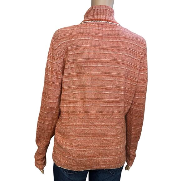 Rouje Paris Iris Alpaca Blend Striped Sweater 42 EU/10 US Turtleneck Pullover - Picture 4 of 9
